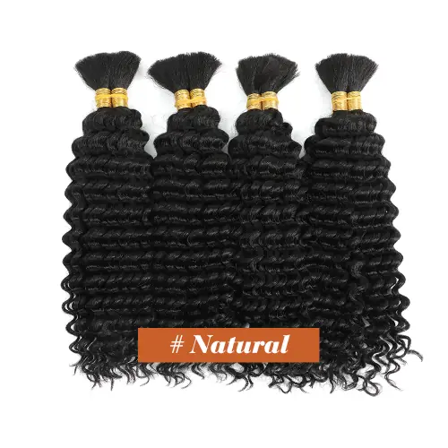 Image de Cheveux Humains Ondulés Deep Wave - 100g, 18 pouces