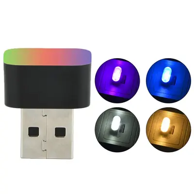 Image de Veilleuse LED USB Multicolore avec Prise EU/US