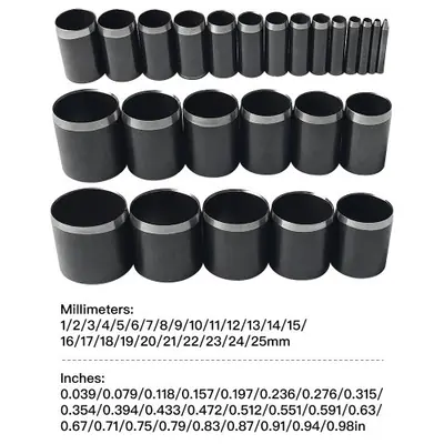 Image de Poinçon Creux pour Cuir - Kit de Perçage Circulaire 5 à 25mm