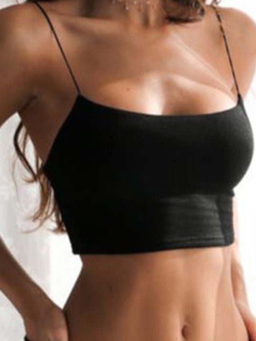 Image de Débardeur Noir Sexy Dos Nu - Style Été & Décontracté