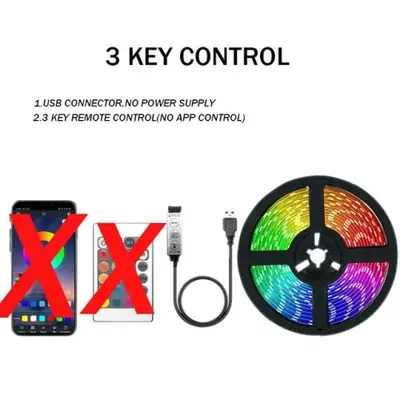Image de Bande LED RGB Contrôlée par Bluetooth