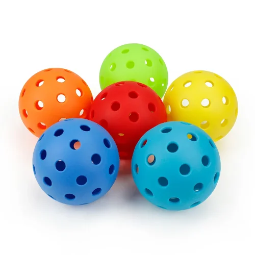 Immagine di Pickleball 74MM Durevole 40 Fori All'aperto 6/12/24 Pezzi Pickleball 26g All'aperto per Competizione pickleball Confezioni di Pickleball
