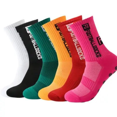 Image de Chaussettes de Football Anti-Dérapantes - Lot de 6 Paires