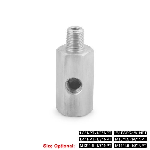 Afbeelding van Oliedruk Sensor T-Adapter voor Turbo - Roestvrij Staal 1/8 NPT