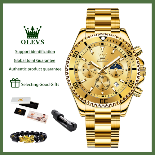 Image de Montre Homme Chronographe Phase de Lune - Luxe & Sport