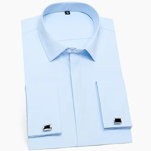 Image de Chemise Homme Blanche Classique - Poignets Français