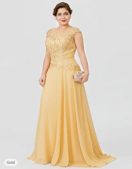 Image de Robe Maman de Mariée Élégante 2024 - Grande Taille