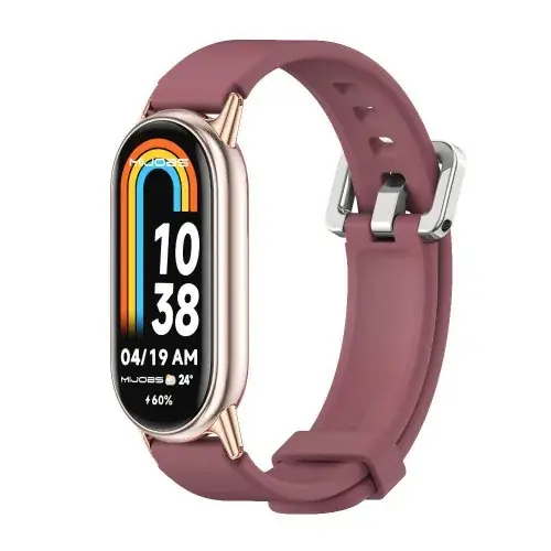 Image de Bracelet Silicone pour Xiaomi Mi Band 5, 6, 7, 8, 9, 10 - Remplacement Élégant