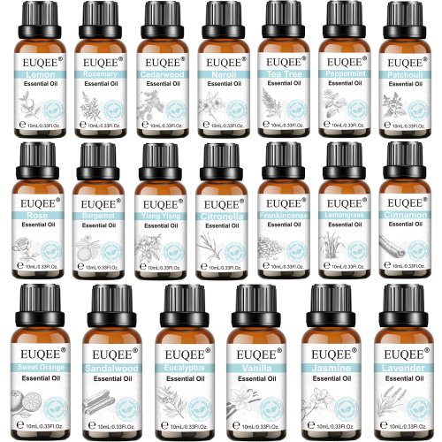 Bild von Natürliches Aromatherapie-Öl Set – Reine Vanille, Zimt, Bergamotte, Zedernholz, Zitrone, Lavendel & Teebaum – 10 ml ätherisches Öl für Wohlbefinden und Entspannung