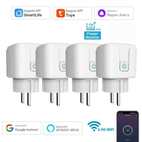 Image de Prise WiFi Intelligente 20A - Contrôle à Distance & Voix