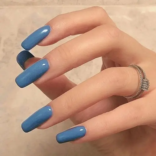 Image de Ongles Faux Carrés Minimalistes - 24 Pièces