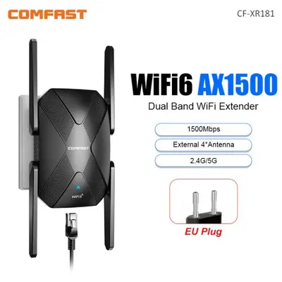Image de Répéteur WiFi 6 AX1500 Double Bande 2.4/5GHz