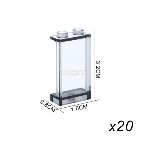Image de Fenêtre Transparente pour Maquette de Maison en Brique - Accessoire Créatif