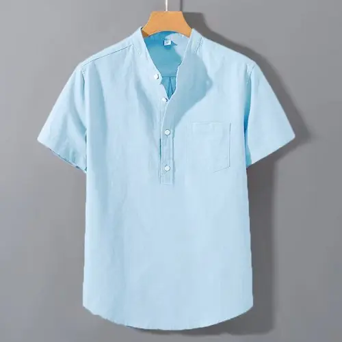 Image de T-Shirt Été Col Montant - Tendance & Respirant