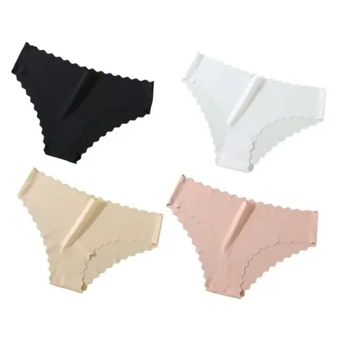 Image de Ensemble de 4 Culottes Classiques Femme - Soie Glacée & Sexy