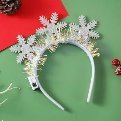 Image de Bandeau de Noël Lumineux avec Flocon de Neige LED
