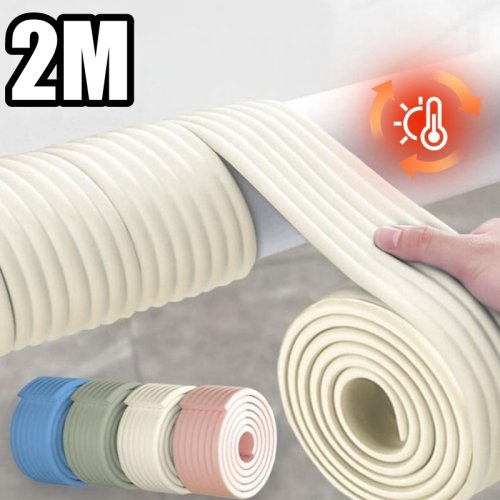 Imagen de Envoltura aislante autoadhesiva para tuberías de agua al aire libre, protección térmica contra heladas, impermeable y resistente, 2 metros de longitud