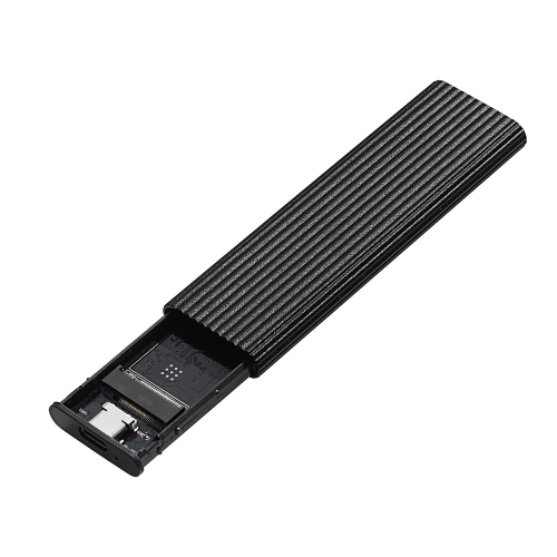 Immagine di Custodia Esterna USB 3.1 Tipo C per SSD M.2 NVMe in Metallo Solido – Alta Velocità e Protezione Robusta per Dispositivi Portatili