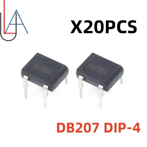 Image de Redresseur de pont DB207 - 1000V 2A - Lot de 20