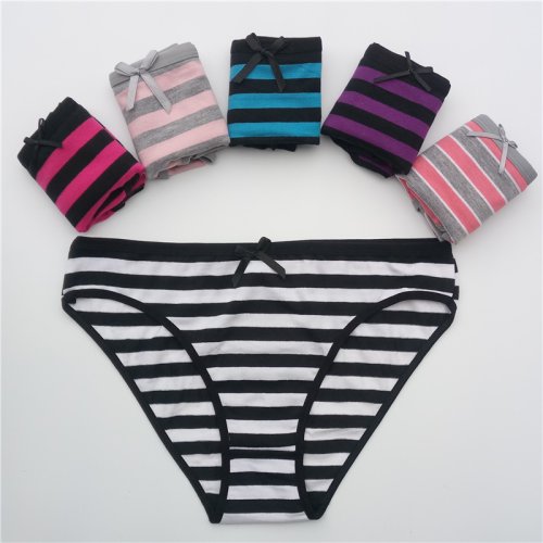 Immagine di Mutandine di Cotone per Donna - Set da 5 Pezzi, Slip Intimi Sexy e Comfortevoli in Cotone Naturale, Ideali per Teenager e Donne Attive