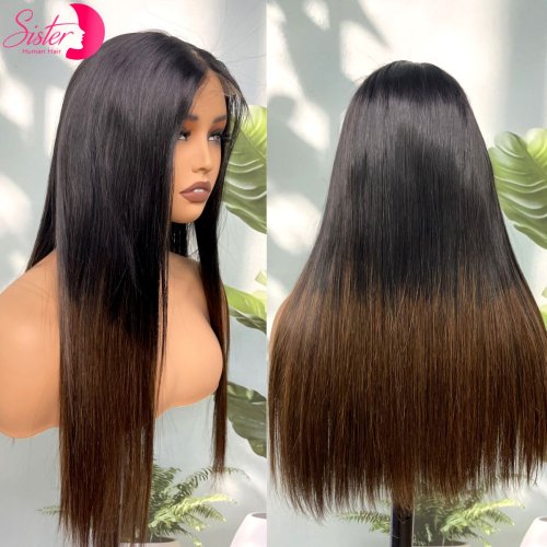 Bild von Natürliche Kurze Bob-Perücke aus Rohem Vietnamesischem Echthaar – Doppelgezogen, 300% Dichte, HD Spitze, Ombre-Farbverlauf in Knochenfarbe für Frauen