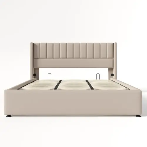 Image de Lit Double Hydraulique 180x200 cm - Confort & Style
