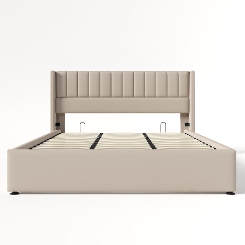Immagine di Letto Matrimoniale Idraulico 180x200 cm in Legno - Design Moderno e Pratico