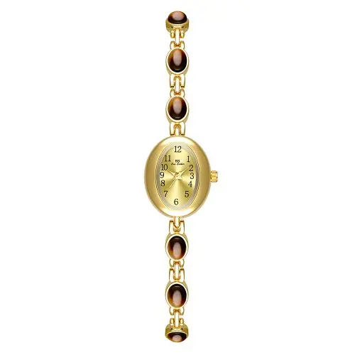 Image de Montre Femme Vintage en Jade - Élégante & Étanche