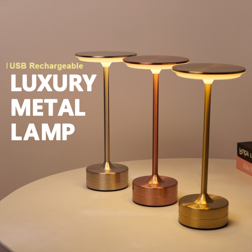 Lámpara de Mesa LED con Sensor Táctil, Luz Nocturna Portátil Recargable por USB, Ideal para Dormitorio, Lectura, Restaurante, Hotel y Bar