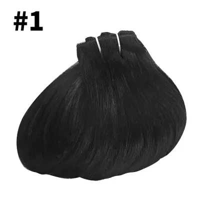 Image de Extensions cheveux humains clip-in naturelles 24 pouces brun chocolat