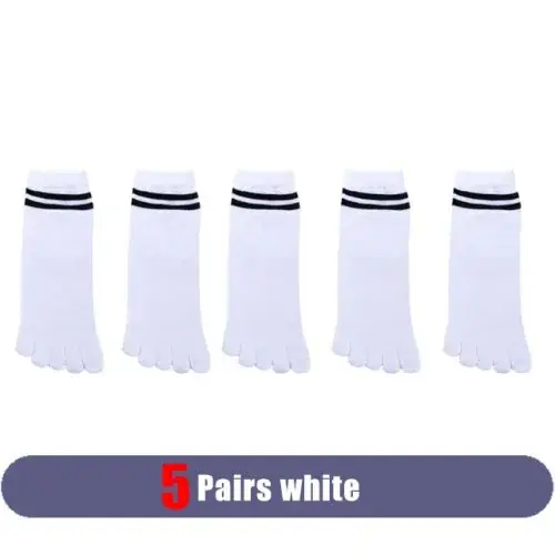 5 Pairs white