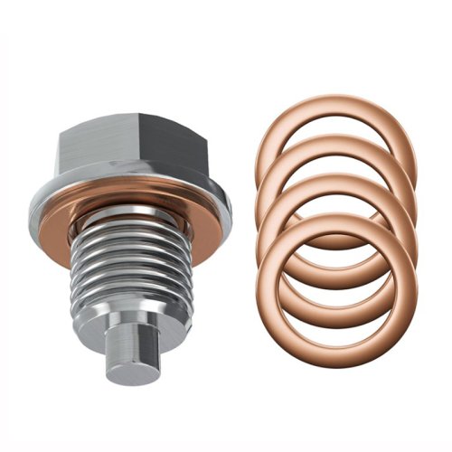 Afbeelding van Magnetische Olieaftapplug - Roestvrijstaal & Neodymium Magneet