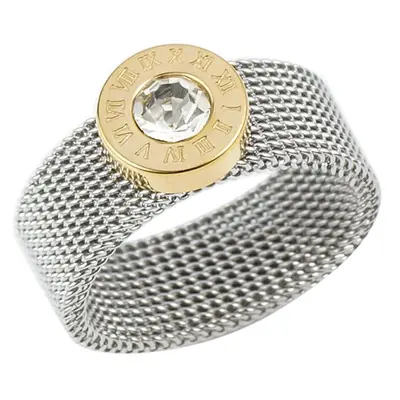 Image de Bague dorée élégante avec chiffres romains - Style unisexe