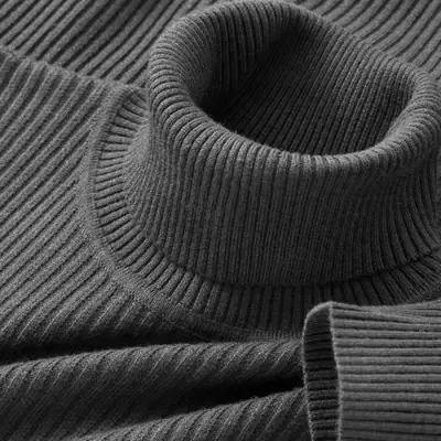 Image de Pull Homme Col Roulé Tricoté - Hiver Chaud & Élégant