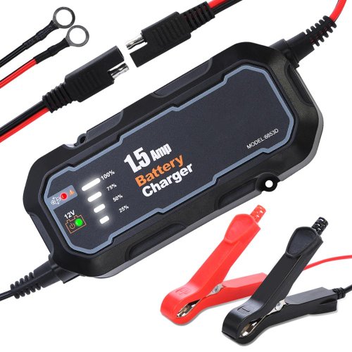 Image de Chargeur Batterie 12V 1500mA Étanche - Auto & Moto