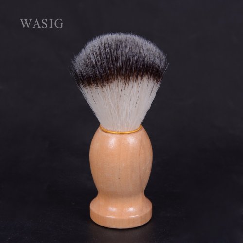 Imagen de Brocha de Afeitar para Hombres con Fibra Suave - Herramienta Profesional para Limpieza Facial, Cuello y Barba, Ideal para Peluquerías y Estilistas