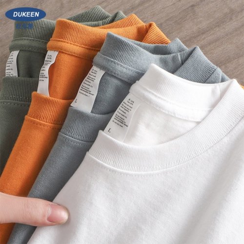 T-Shirt Uomo Oversize in Cotone 280gsm Pesante, Modello Estivo a Maniche Corte, Tinta Unità, Stile Casual e Comodo