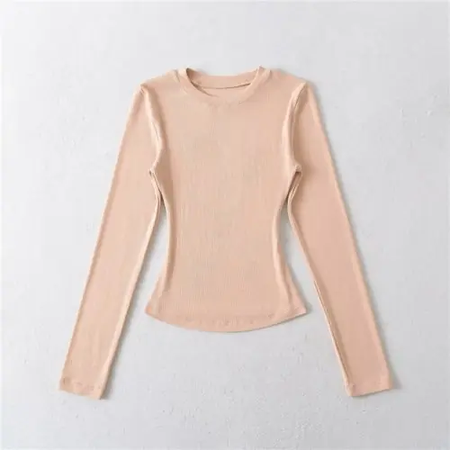 Image de T-Shirt Femme Col Rond Élastique - 16 Couleurs