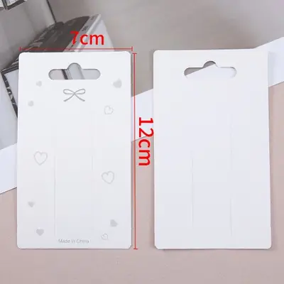 Image de Cartes d'affichage nœud papillon blanc - 50 pcs