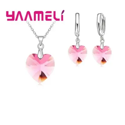 Image de Bijoux de Mariée Coeur en Argent Sterling 925