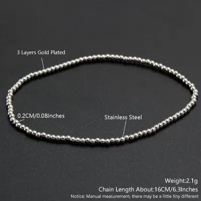 Image de Bracelets Extensibles en Acier Inoxydable Or & Argent