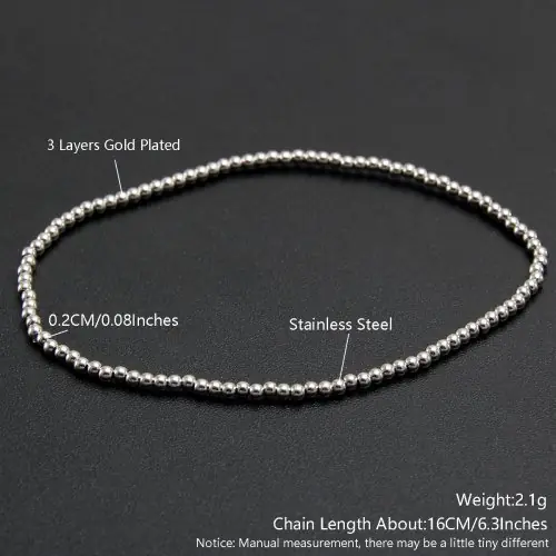 Image de Bracelets Extensibles en Acier Inoxydable Or & Argent