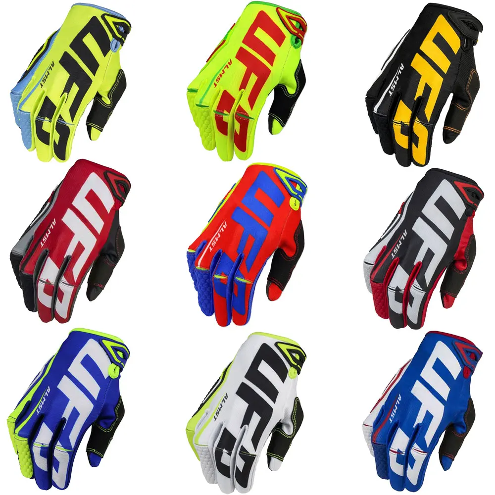 Image of UFO ALMST Full-Finger Mountain Bike Gloves – Anti-Slip, Breathable & Shock-Absorbing Motorcycle Gloves for Men and Women – Ideal for MTB, BMX, and Motocross Riding
