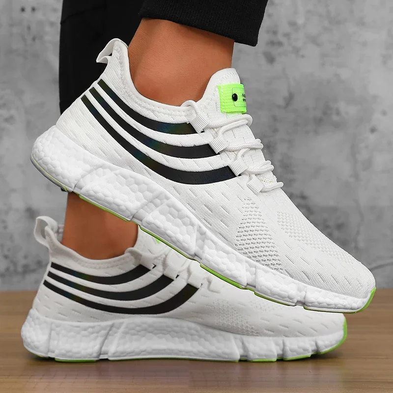 Zdjęcie Męskie sneakersy wygodne oddychające buty na platformie letnie męskie buty do biegania oddychające wygodne modne buty do chodzenia
