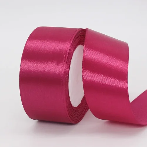 Image of 25yards/Roll 40mm Satin Ribbons Crafts Bow DIY Gift Wrap Wine Red Orange Yellow Green Blue Purple Black Gray Gold White Ribbons