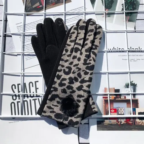 Image de Gants Léopard Mode Hiver Écran Tactile Femme
