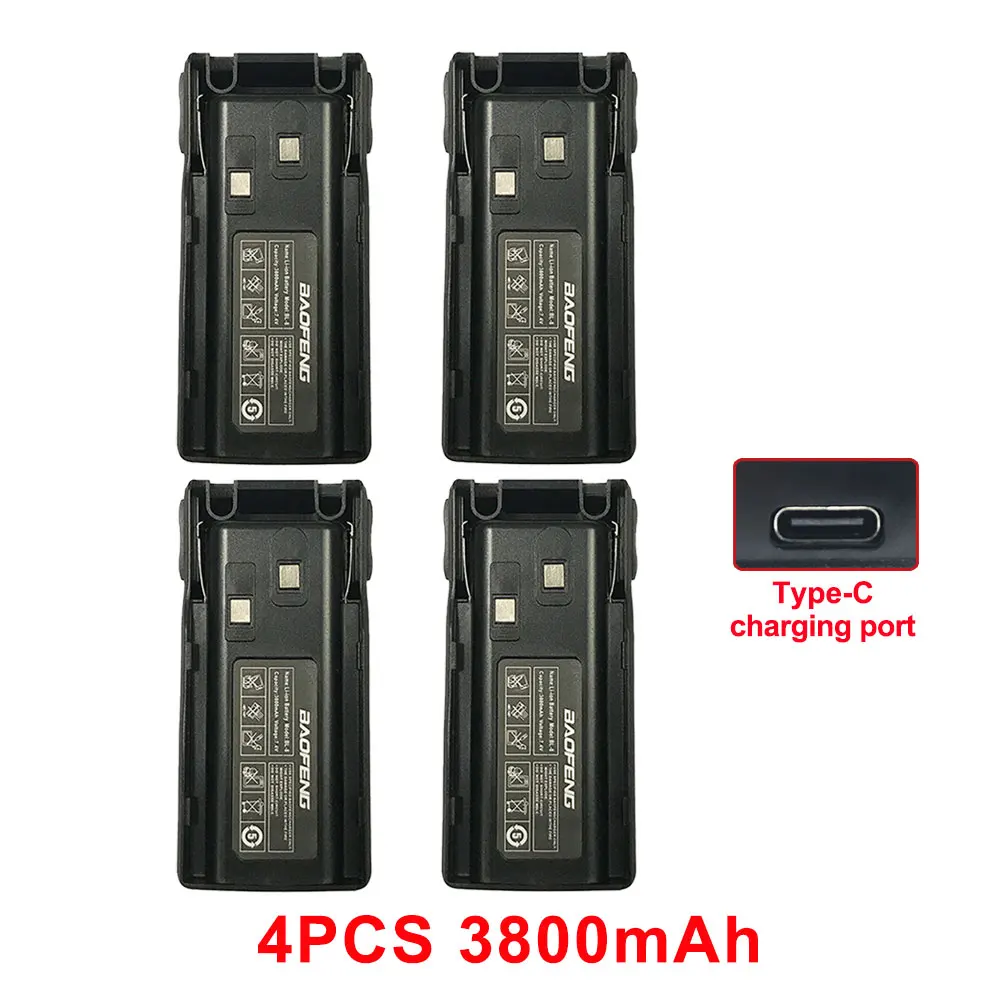 4Pcs-3800mAh batería