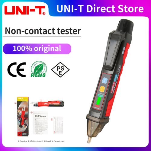 Bild von Berührungsloser Spannungsdetektor Stift UT12D/UT12E/UT12M – Hoch- und Niedrigspannungsprüfung bis 1000 V, Dualmodus Elektrischer Bleistift Volttester für sichere elektrische Messungen