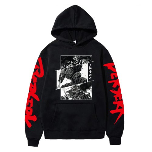 Imagen de Sudadera con Capucha Anime Berserk - Estilo Harajuku Japonés