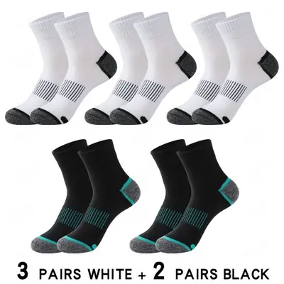 Image de Chaussettes Hommes Coton Respirantes - Lot de 5 Paires